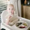 BabyOno silicone suction plate Beige