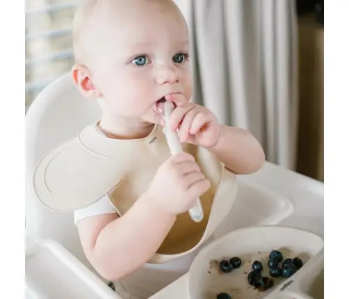 BabyOno silicone suction plate Beige