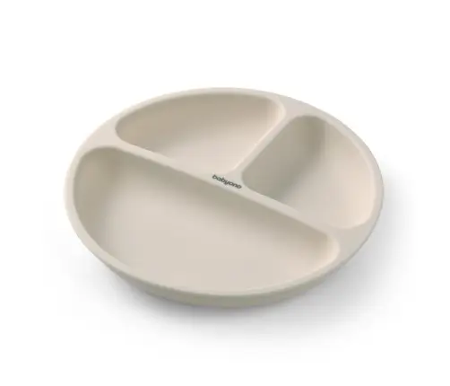 BabyOno silicone suction plate Beige