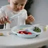 BabyOno silikoonist sektoritega taldrik Sinine