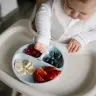 BabyOno silikoonist sektoritega taldrik Sinine