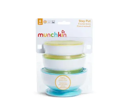 Munchkin 3pk Suction Bowls