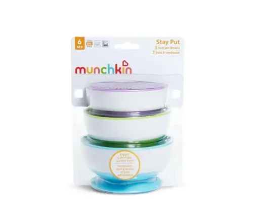 Munchkin 3pk Suction Bowls