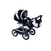 Baby Fashion Fanari 103 Black and white Bērnu Ratiņi 2in1