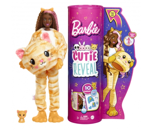 Barbie Cutie Reveal Doll Kitten lelle HHG20