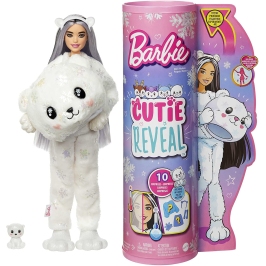Barbie Cutie Reveal Doll Polar Bear lelle HJL64