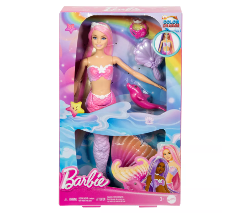 Barbie Dreamtopia lelle nāriņa maina krāsu