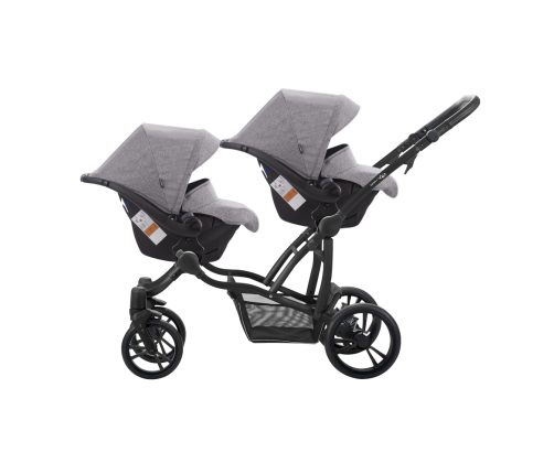 Bebetto 42 For2 grey LJ 195 Детская коляска 2в1