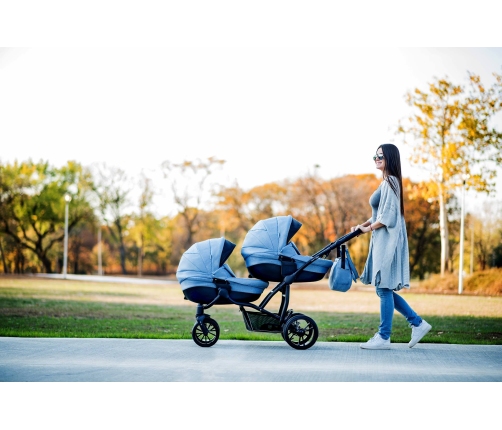 Bebetto 42 For2 grey LJ 195 Детская коляска 2в1