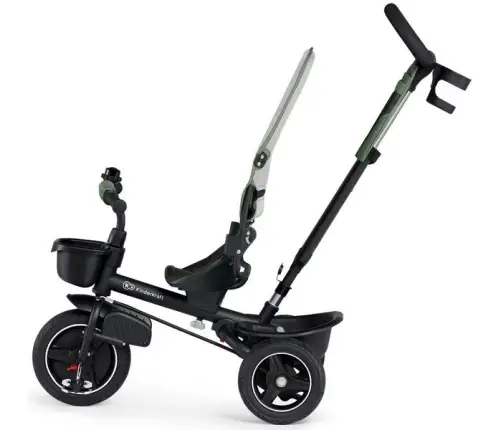 Детский трехколесный велосипед Kinderkraft Spinstep 5in1 Platinum green