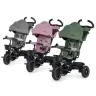 Детский трехколесный велосипед Kinderkraft Spinstep 5in1 Platinum green