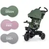 Детский трехколесный велосипед Kinderkraft Spinstep 5in1 Platinum green