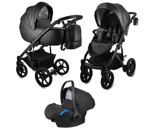 Bexa Air Eco Black Bērnu rati 3in1