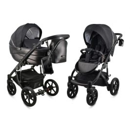 Bexa Ideal Limited Edition ID13 Black Bērnu rati 2in1