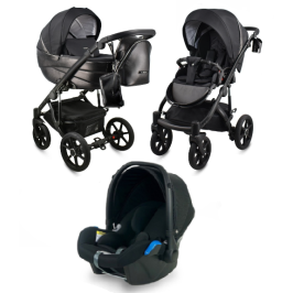 Bexa Ideal Limited Edition ID13 Black Bērnu rati 3in1