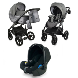 Bexa Ideal Limited Edition ID14 Grey Bērnu rati 3in1