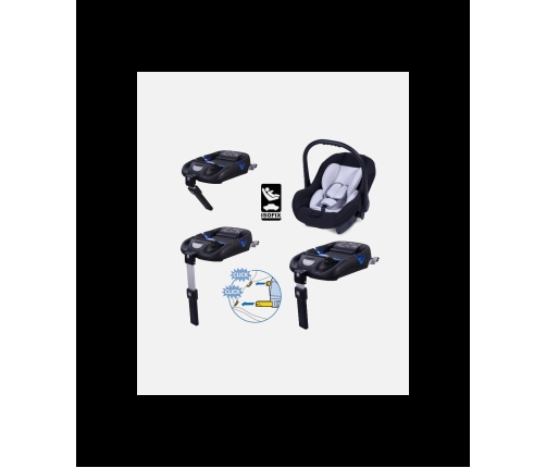 Euro-Cart Isofix base Black Autokrēsliņa bāze