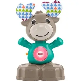 Fisher Price Bobble head Moose GXR03 Interaktīva rotaļlieta Alnis (latv. val.)