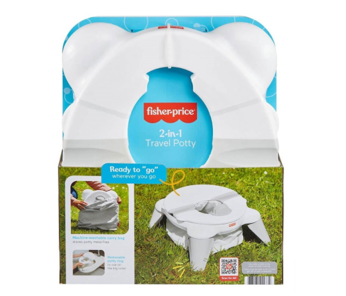 Fisher Price OTG Potty Grey 2in1 Bērnu podiņš pārnesamais 2 vienā
