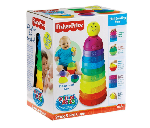 Fisher Price piramīda Stack & Roll W4472