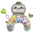 Fisher Price SLOTH VIBE & CRINKLE WEDGE GRR01 pakavs - slinķis