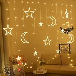 Ziemassvētku virtene Moon 2022 Warm White 4,5 m