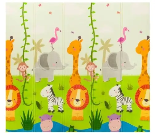 Izglītojošs divpusējs aktivitātes paklājs Lionelo Robby 180x200 cm