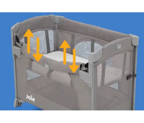 Joie Kubbie Sleep Divpakāpju gultiņa Foggy Grey