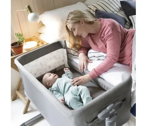 Joie Roomie Glide Almond Кроватка с опускающейся боковой стенкой