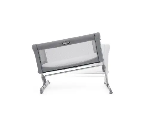 Joie Roomie Pilkas Flanelinis Lova-sūpynės su nuleidžiamu šonu