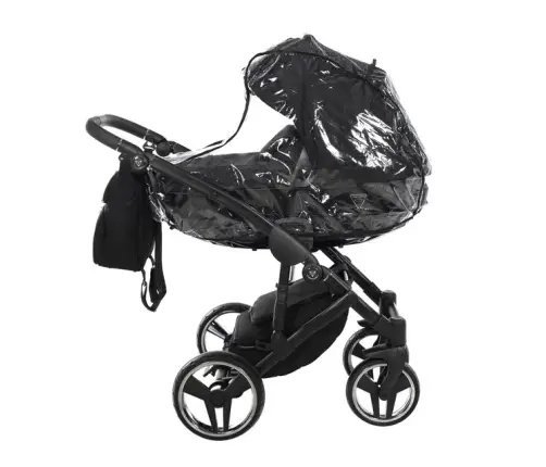 Junama Basic 01 Black Bērnu rati 3in1