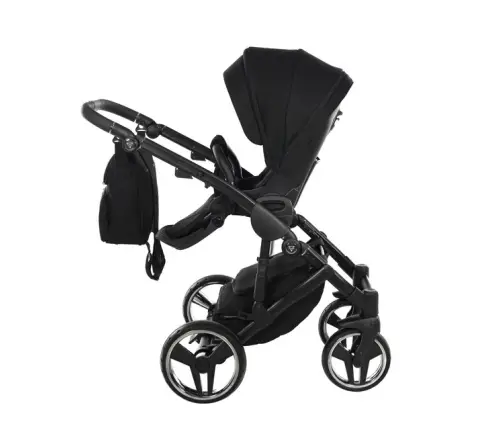 Junama Basic 01 Black Bērnu rati 3in1