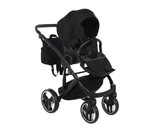 Junama Basic 01 Black Bērnu rati 3in1