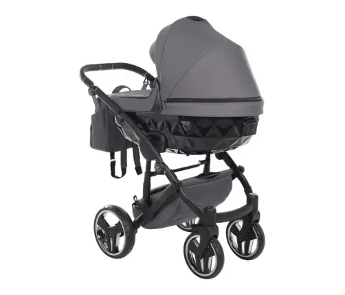 Junama Basic 03 Black nickel Bērnu rati 2in1