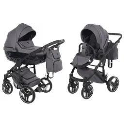 Junama Basic 03 Black nickel Детская коляска 2in1