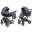 Junama Basic 03 Black nickel Bērnu rati 2in1