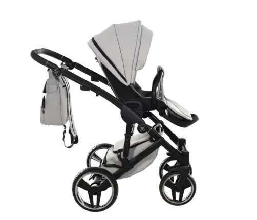 Junama Basic 06 Grey mist Bērnu rati 2in1