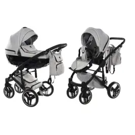 Junama Basic 06 Grey mist Bērnu rati 2in1