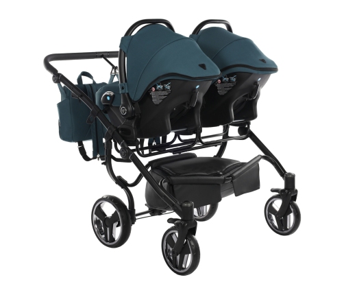 Junama Basic Duo 02 Teal Dvīņu rati 2in1