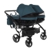 Junama Basic Duo 02 Teal Dvīņu rati 2in1