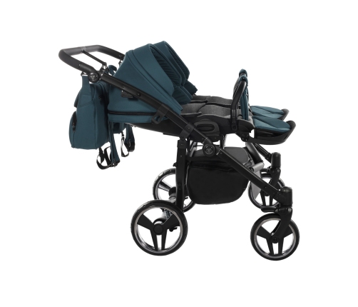 Junama Basic Duo 02 Teal Dvīņu rati 2in1