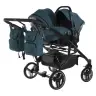 Junama Basic Duo 02 Teal Dvīņu rati 3in1