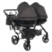 Junama Basic Duo 03 Black Nickel Dvīņu rati 2in1