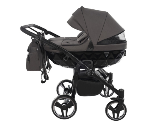 Junama Basic Duo 03 Black Nickel Dvīņu rati 2in1