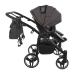 Junama Basic Duo 03 Black Nickel Dvīņu rati 2in1