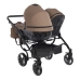 Junama Basic Duo 04 Sand Dvīņu rati 3in1