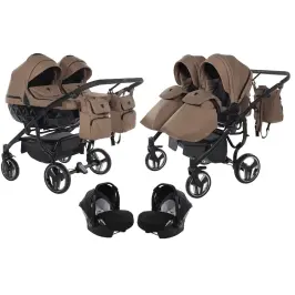 Junama Basic Duo 04 Sand Dvīņu rati 3in1