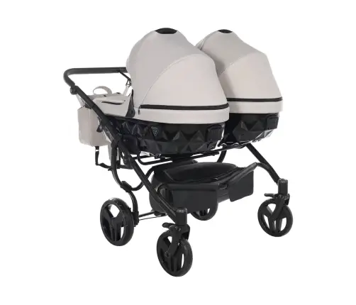 Junama Basic Duo 05 Clay Grey Dvīņu rati 2in1