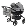 Junama Basic Duo 06 Grey Mist Dvīņu rati 2in1