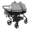 Junama Basic Duo 06 Grey Mist Dvīņu rati 2in1